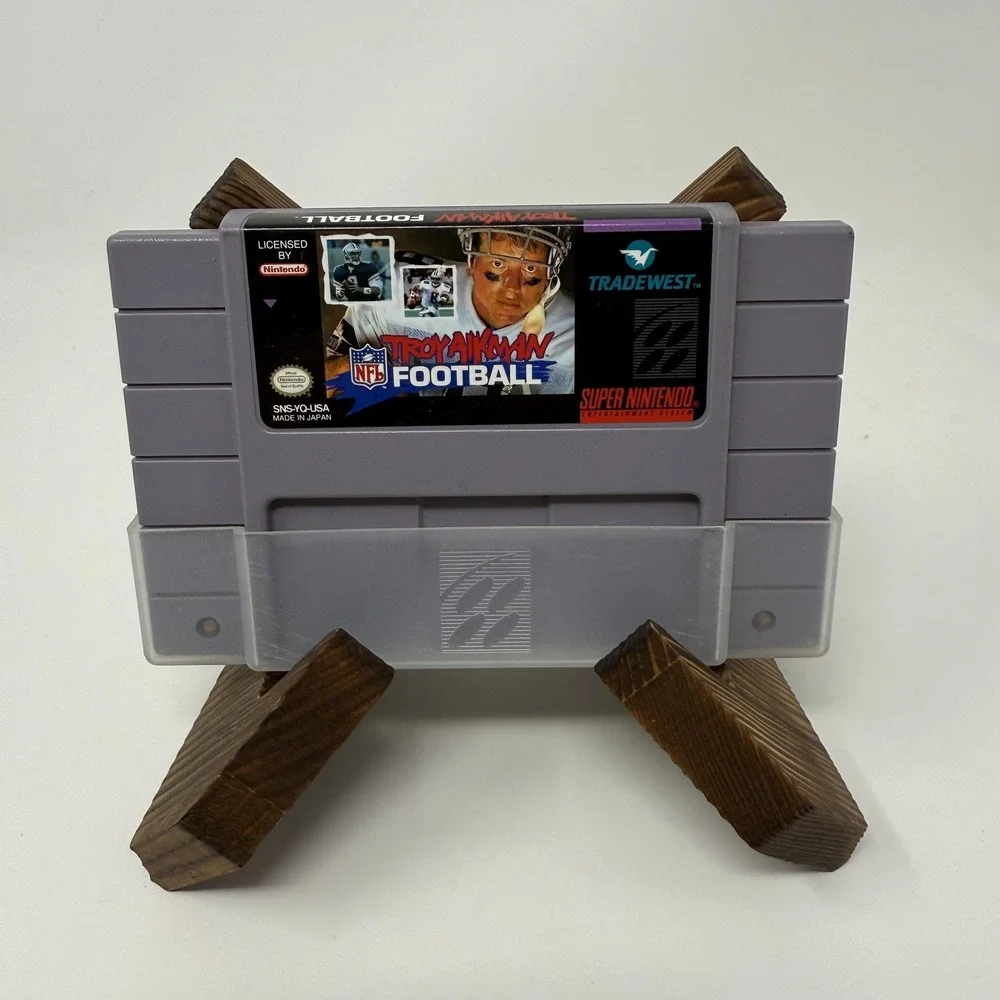 Troy Aikman NFL Football Super‎ Nintendo SNES Video Game Cart Sports Authentic